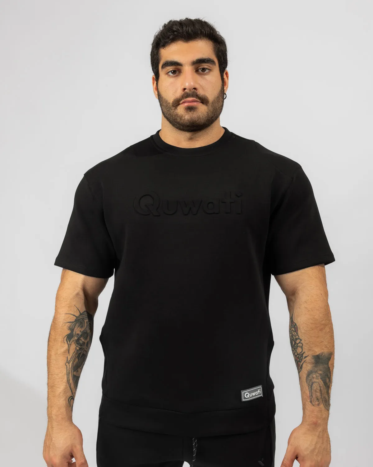 Shield Men Half Sleeve Pullover - Black