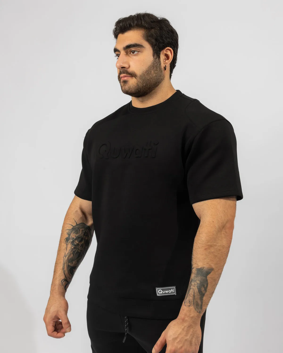 Shield Men Half Sleeve Pullover - Black