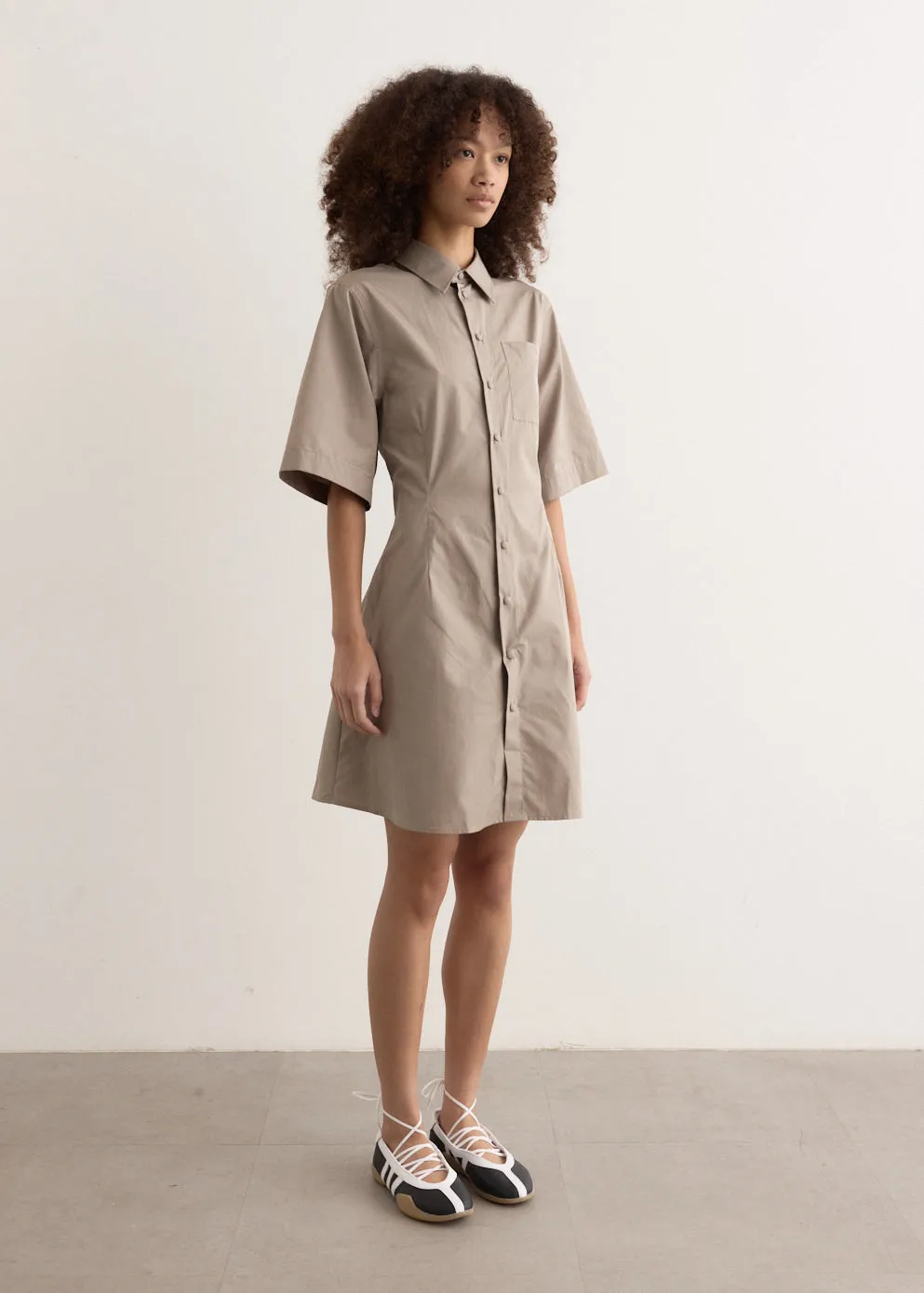 Short Sleeve Shirt Dress