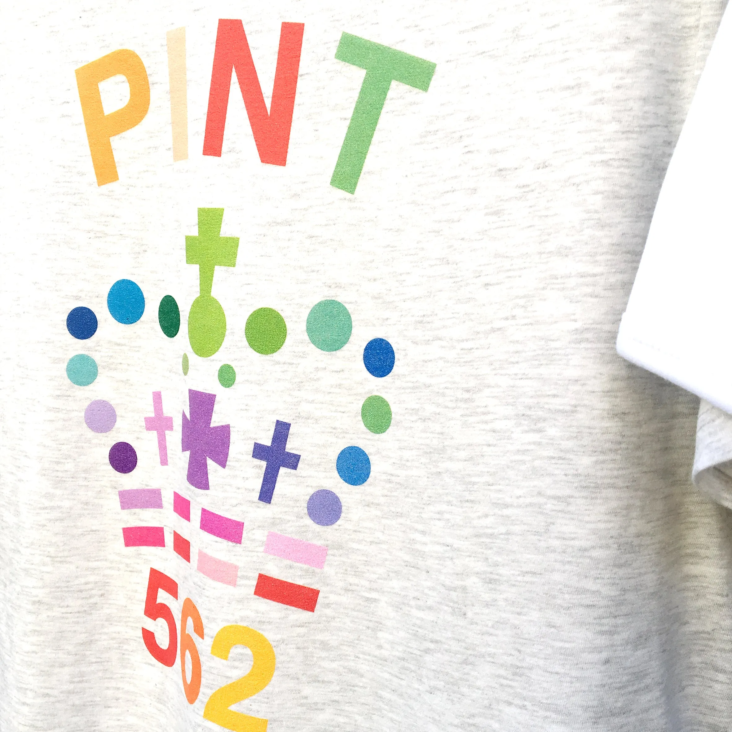 Single rainbow Pint organic cotton t shirt