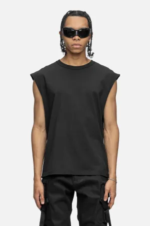 SLEEVELESS T-SHIRT BLACK