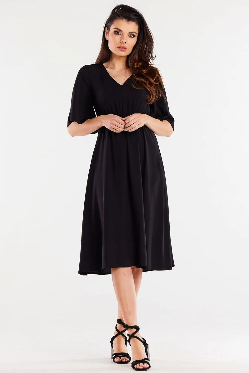 Slightly Flared Waistband Dress