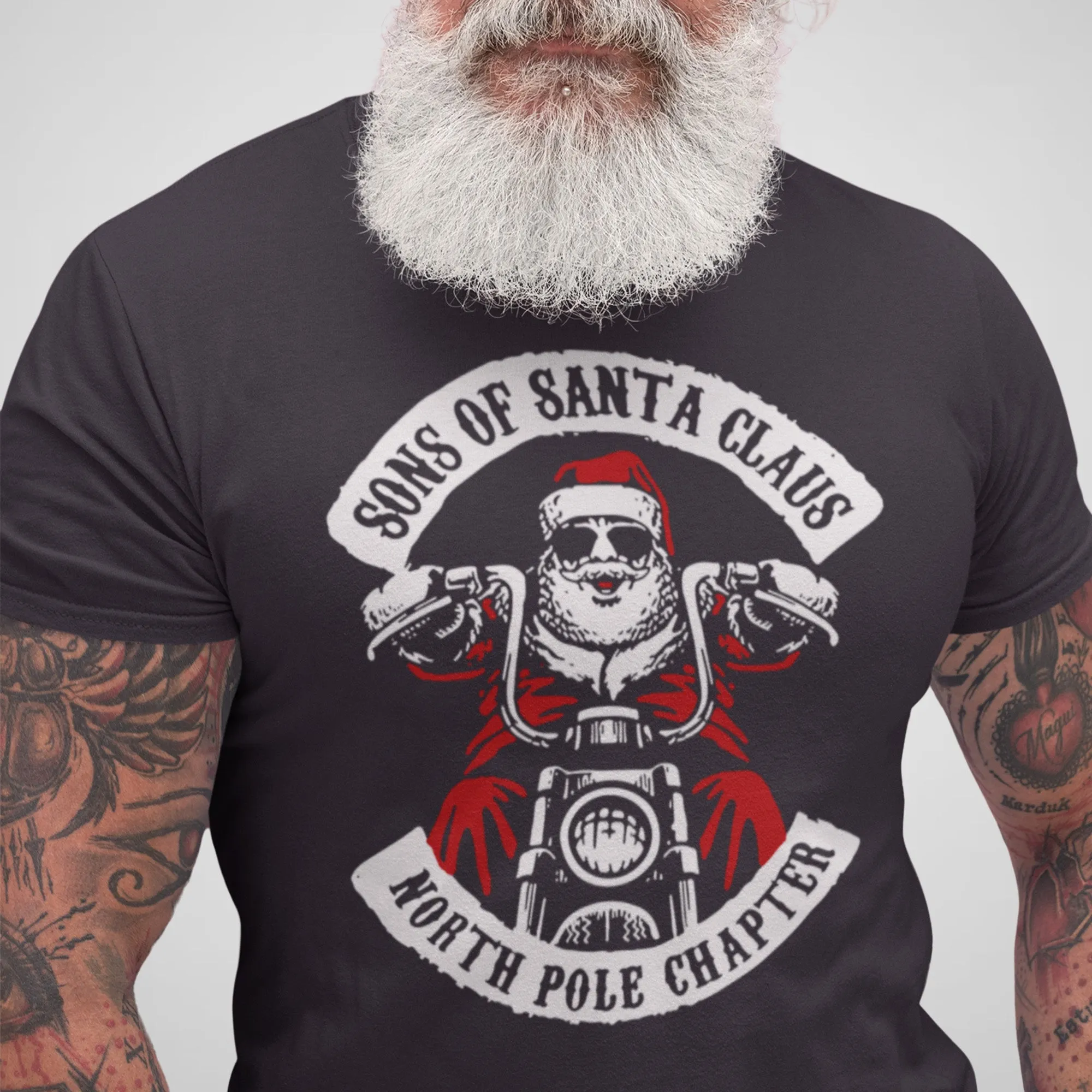Sons of Santa Claus, Xmas, Funny - Adult Unisex Jersey Crew Tee