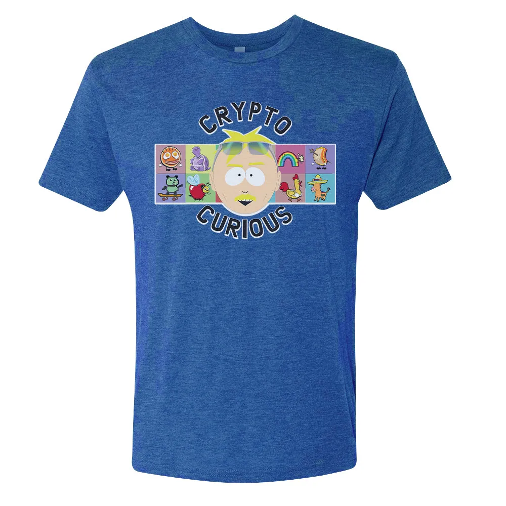South Park Butters Crypto Curious Adult Tri-Blend T-Shirt