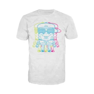 SpongeBob SquarePants 3D Official Men's T-Shirt (Heather Grey)
