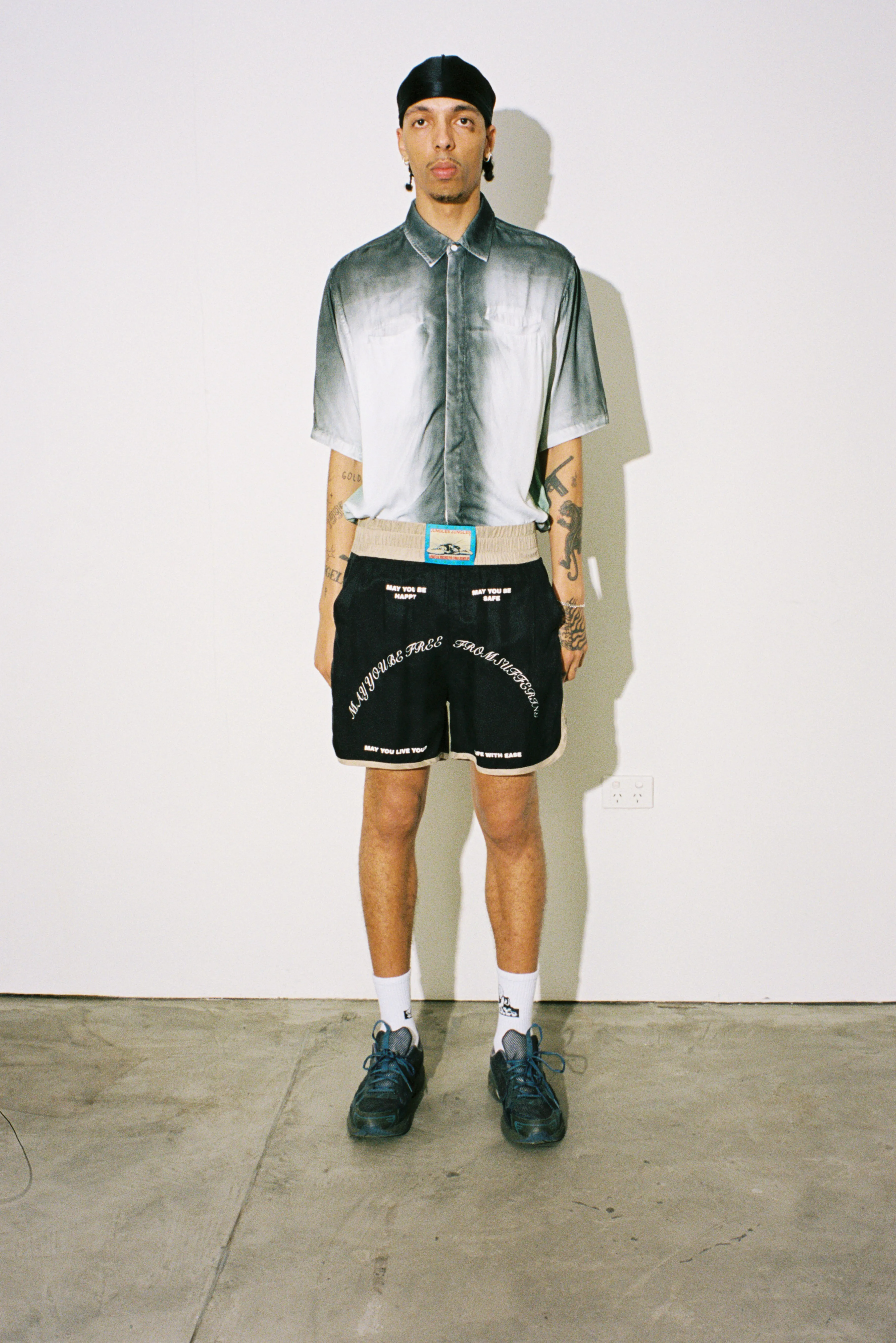 Spray Dye Button Up Shirt