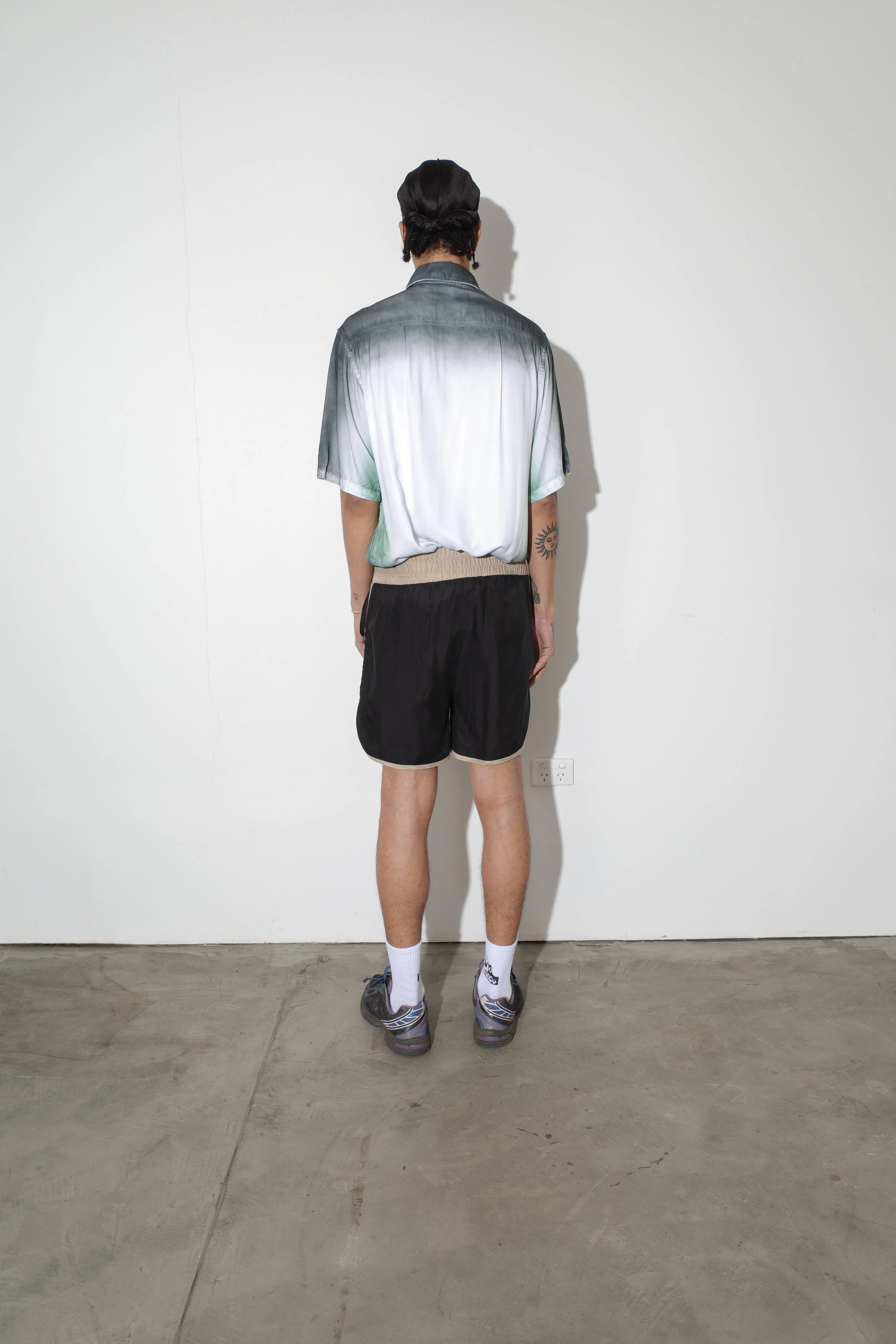 Spray Dye Button Up Shirt