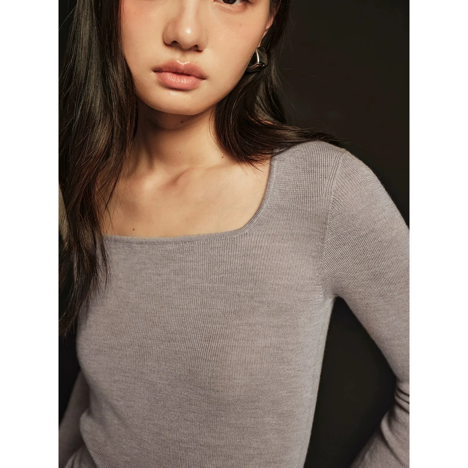 Square Neck Sweater