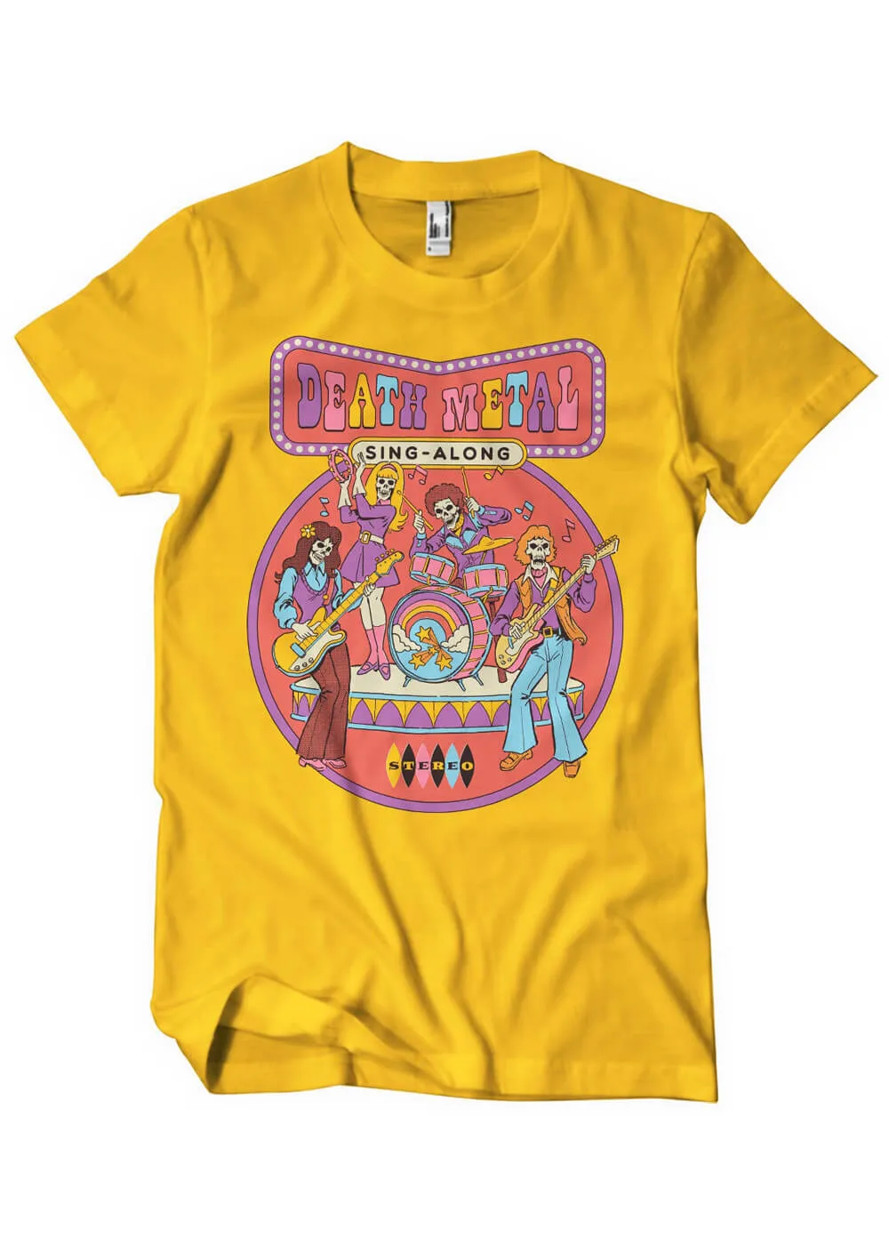 Steven Rhodes Death Metal Sing-Along T-Shirt Yellow