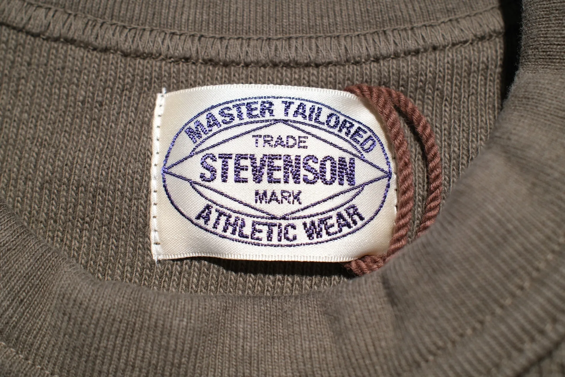 Stevenson Overall Co. Heavyweight Waffle Thermal Sweatshirt (Olive)