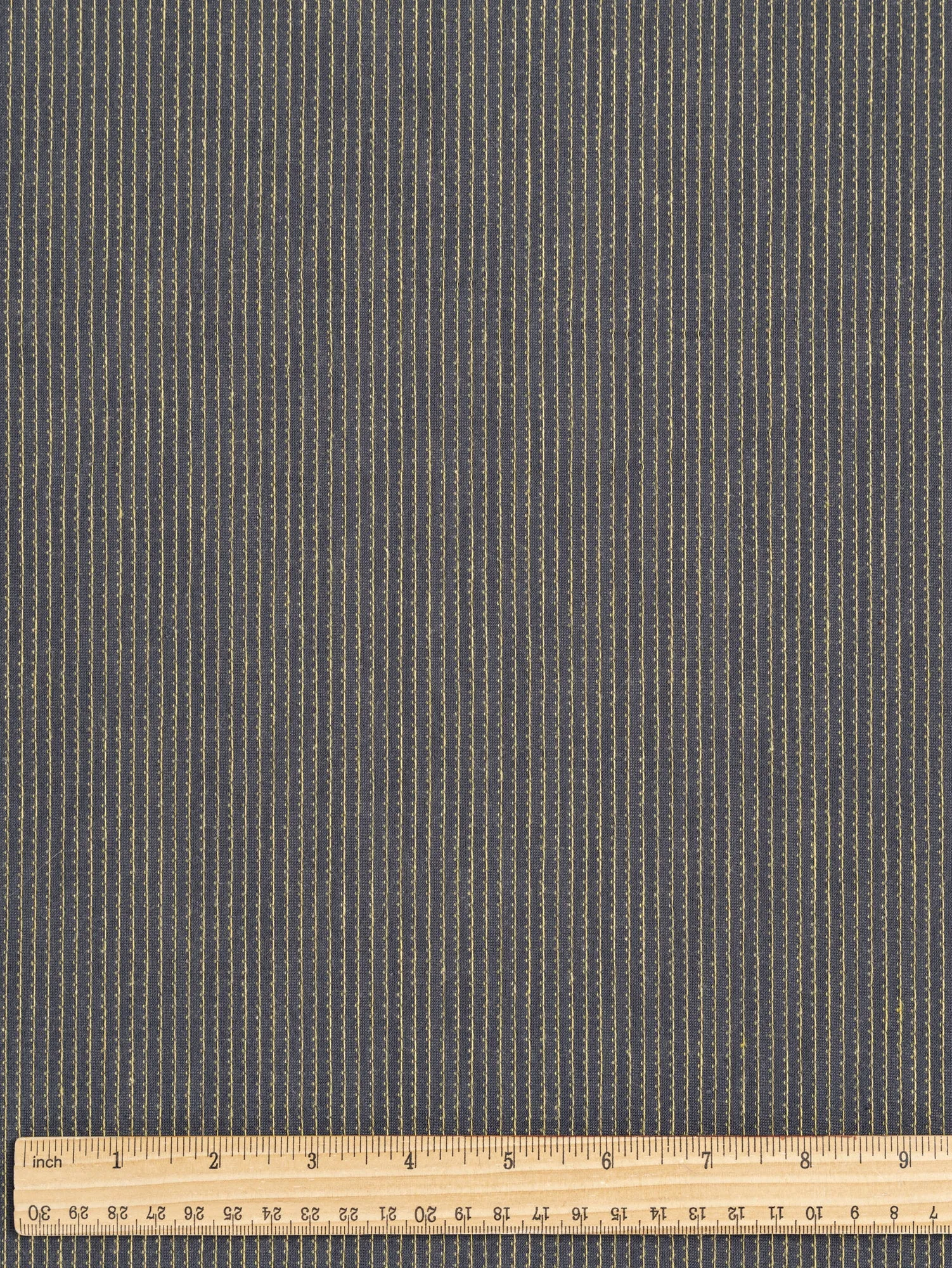 Stitch Cotton Poly Blend Stretch Knit Deadstock - Grey   Yellow - Swatch