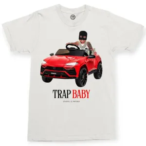 Streetz Iz Watchin Men Trap Baby 3 T-Shirt (White Red)