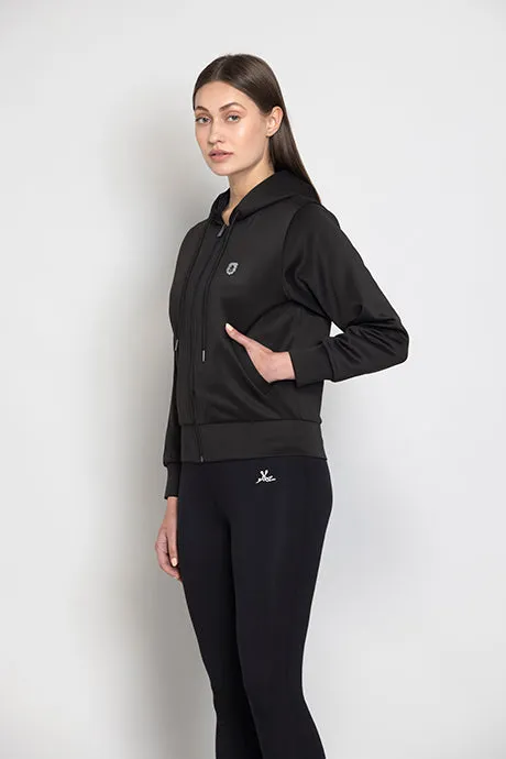 Stunning Black Hoodie Jacket