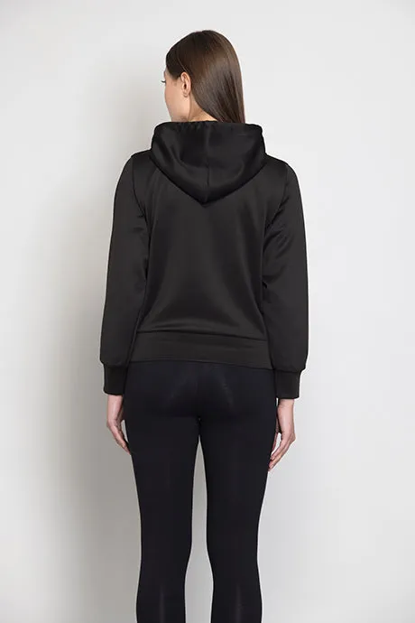 Stunning Black Hoodie Jacket