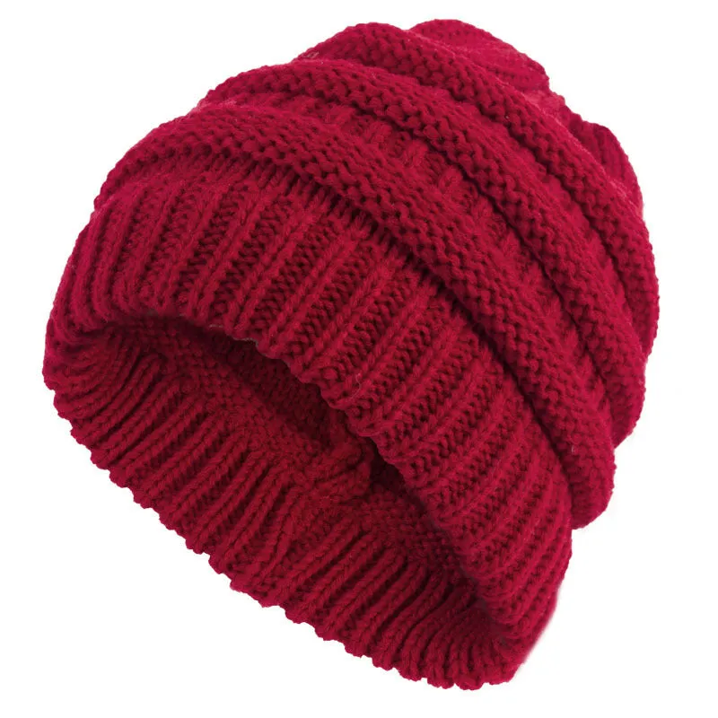 Stylish Women's Knit Bun Hat