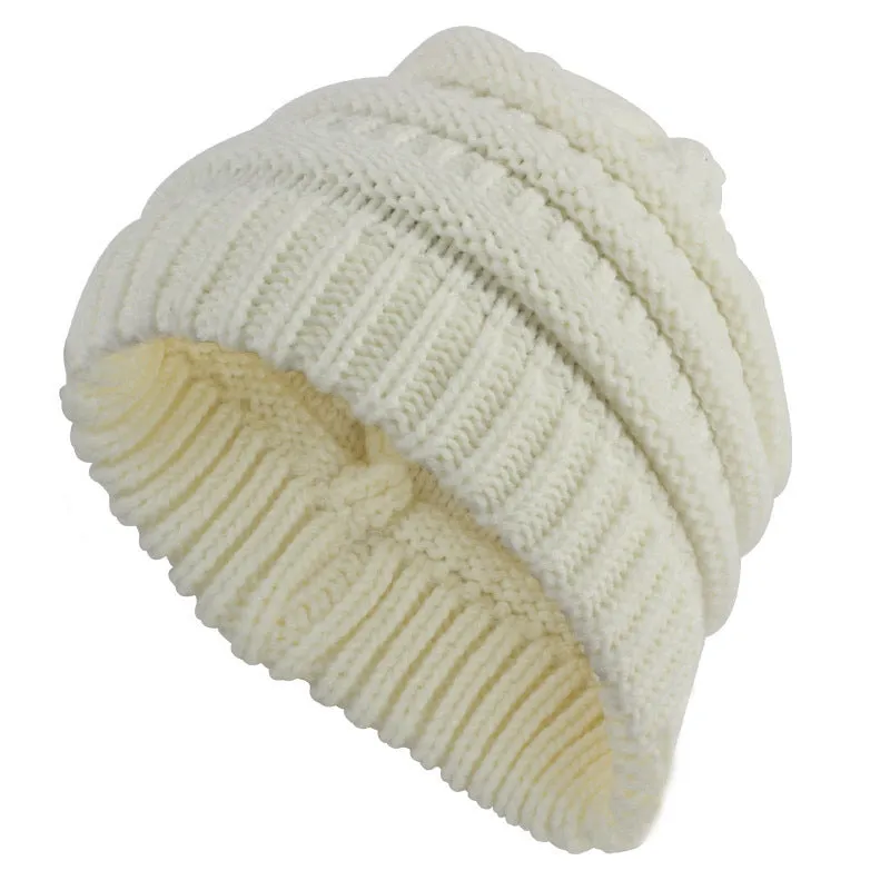 Stylish Women's Knit Bun Hat