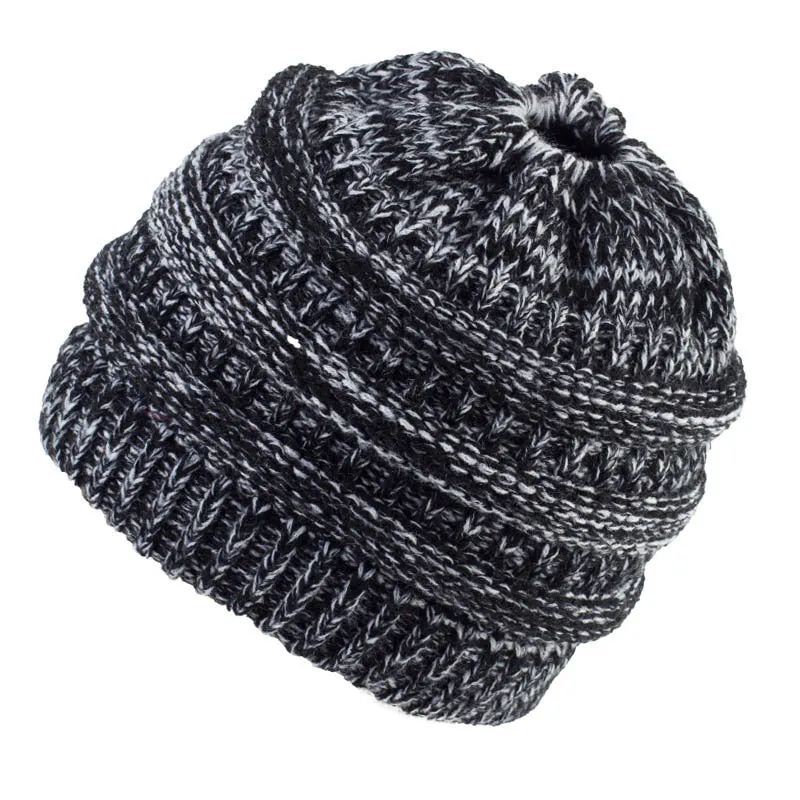 Stylish Women's Knit Bun Hat