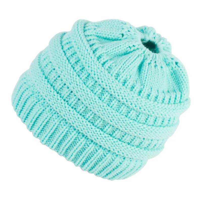 Stylish Women's Knit Bun Hat