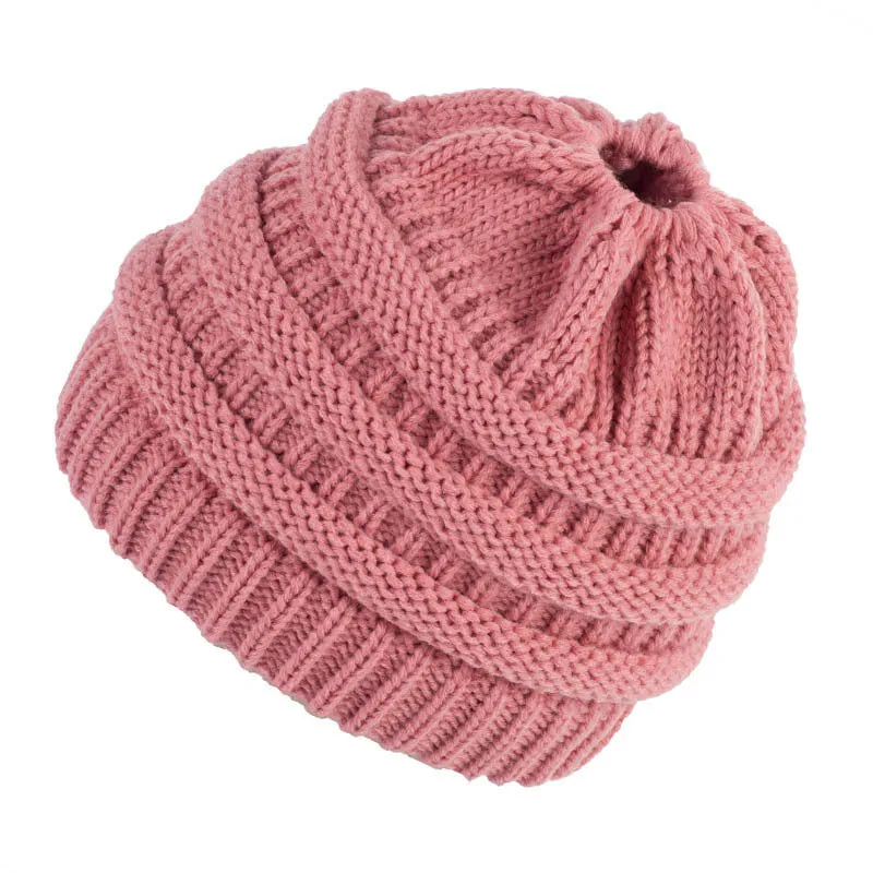 Stylish Women's Knit Bun Hat