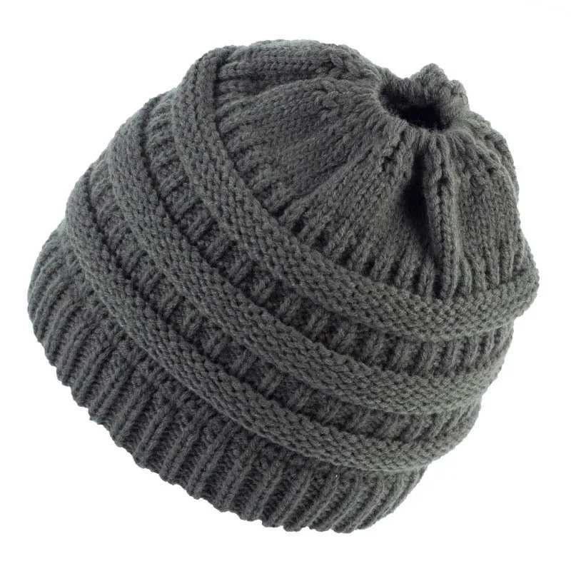 Stylish Women's Knit Bun Hat