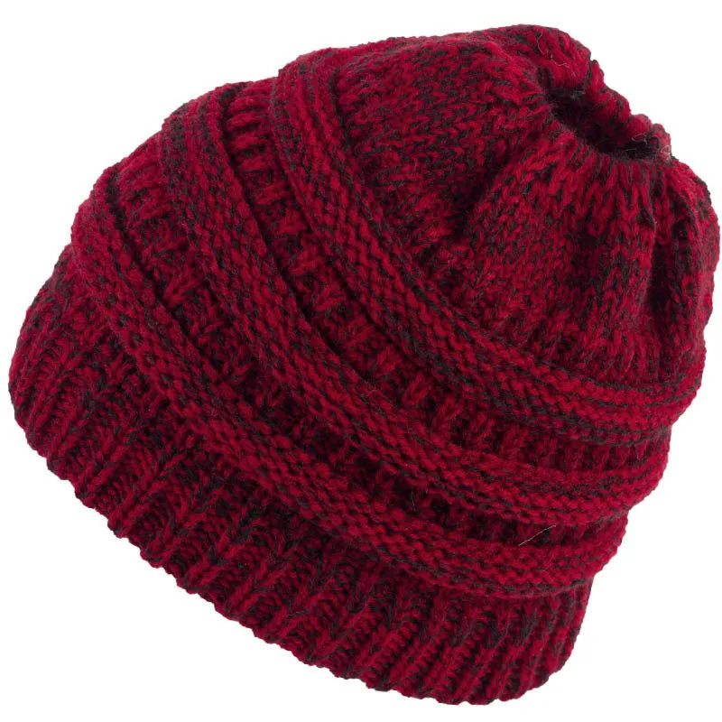 Stylish Women's Knit Bun Hat