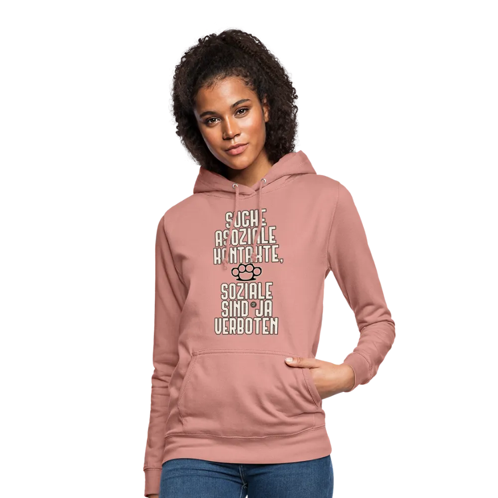 Suche asoziale Kontakte soziale sind ja verboten - Frauen Hoodie