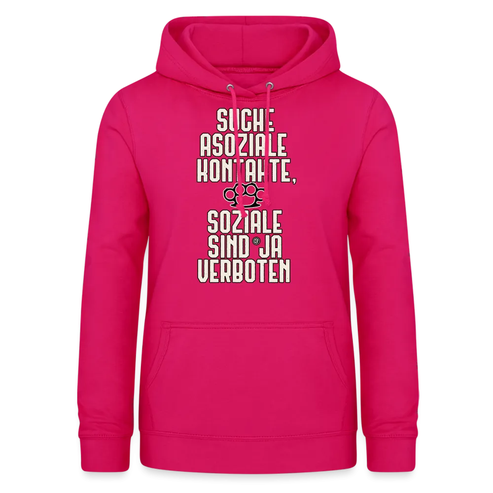 Suche asoziale Kontakte soziale sind ja verboten - Frauen Hoodie