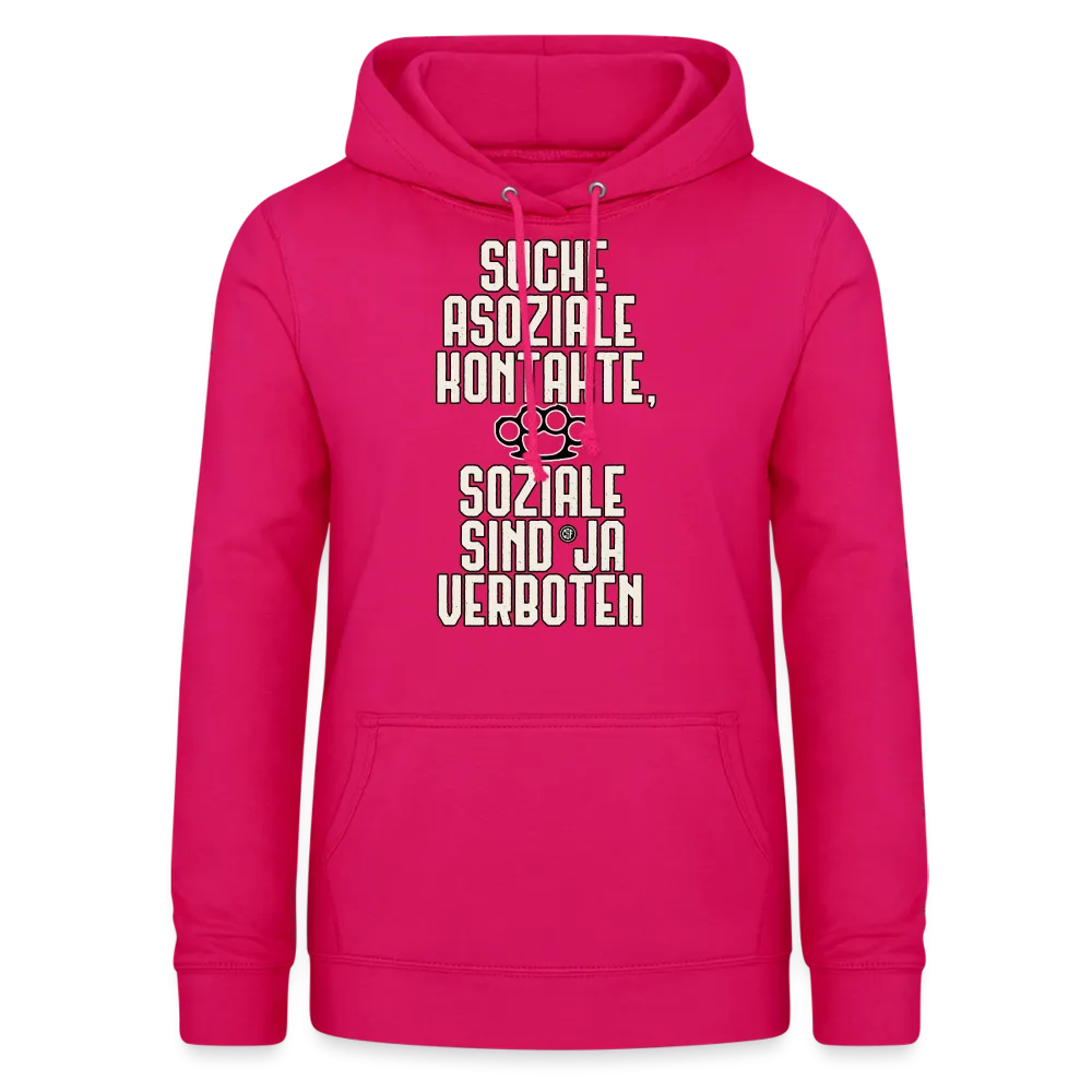 Suche asoziale Kontakte soziale sind ja verboten - Frauen Hoodie