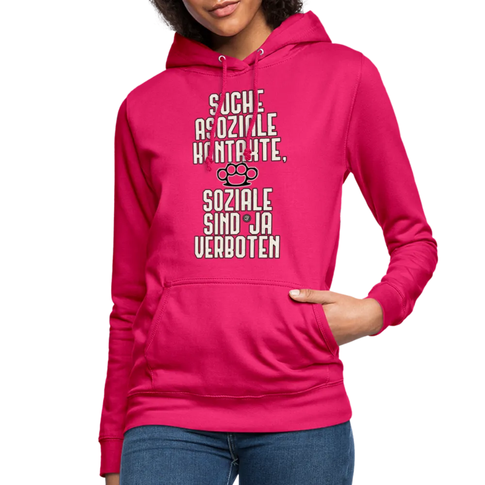 Suche asoziale Kontakte soziale sind ja verboten - Frauen Hoodie