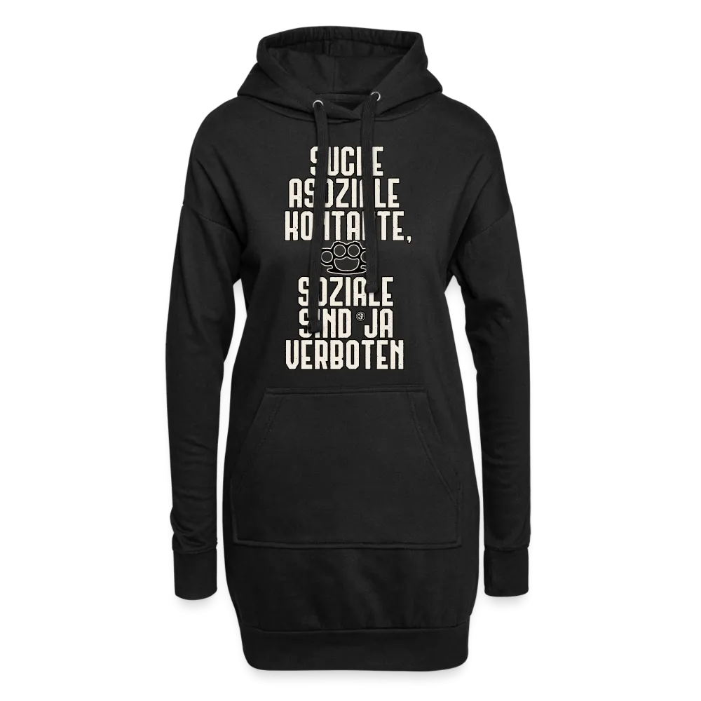 Suche asoziale Kontakte soziale sind ja verboten - Hoodie-Kleid