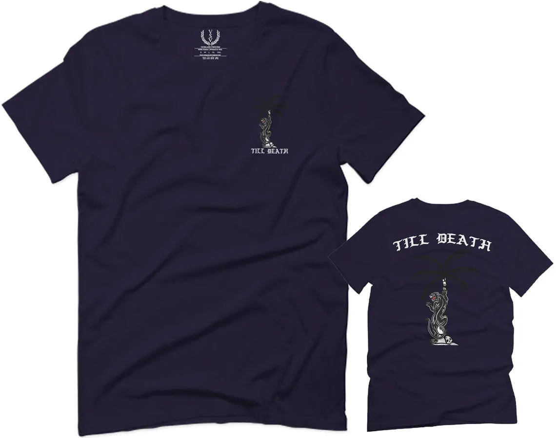 Summer Cool Graphic Palm Puma Tattoo Good Vibe Till Death Obei Society For men T Shirt