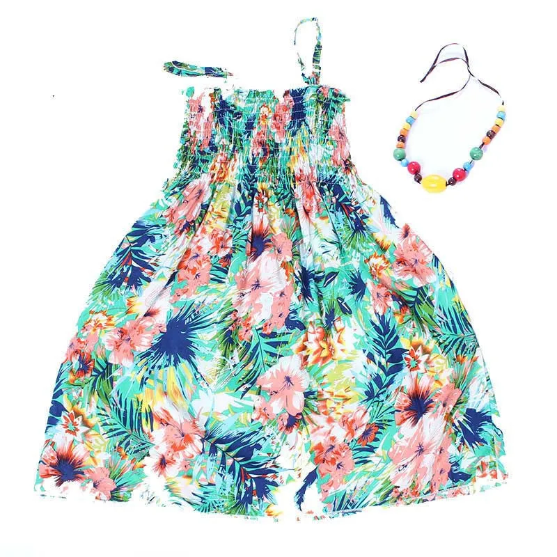 Summer kids clothing girls children beach dresses for girls fashion bohemian style girls dresses