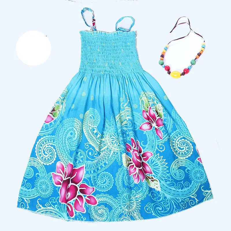Summer kids clothing girls children beach dresses for girls fashion bohemian style girls dresses