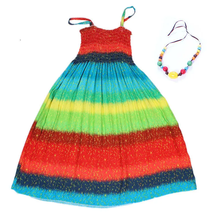 Summer kids clothing girls children beach dresses for girls fashion bohemian style girls dresses