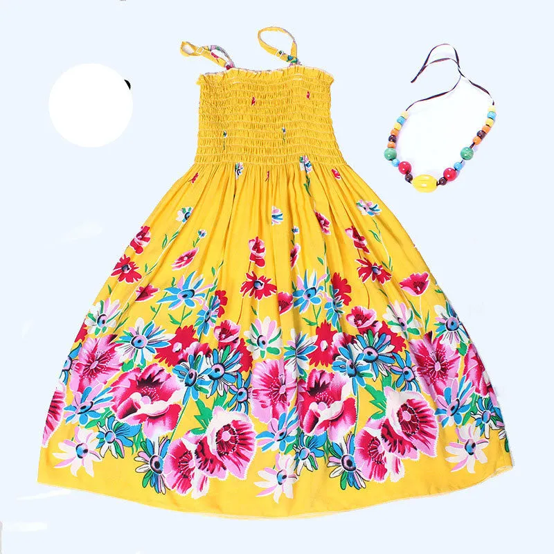 Summer kids clothing girls children beach dresses for girls fashion bohemian style girls dresses