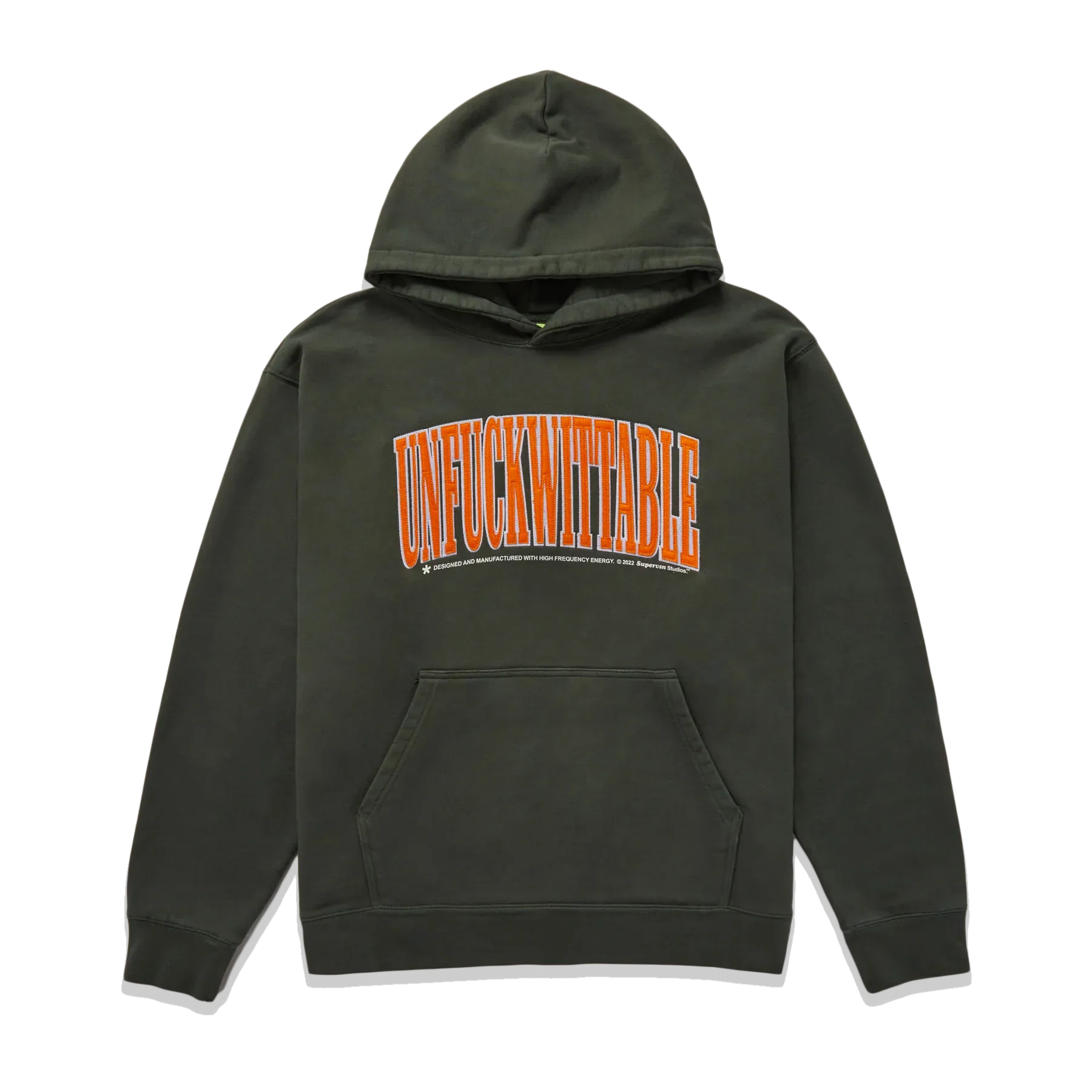 SUPERVSN Studio Unf**kwittable Hoodie 'Forest Green'