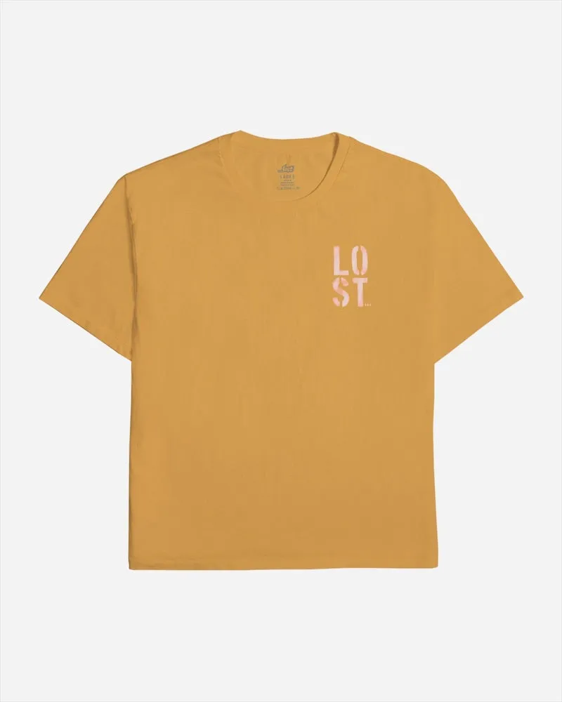 Surf Bored Boxy Tee Faded Orange