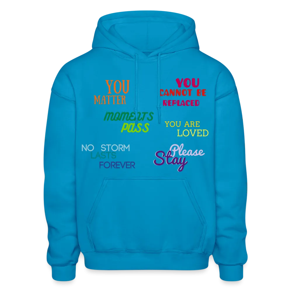 *SWEARY* Words Matter Adult Hoodie - Heart Cloud Logo
