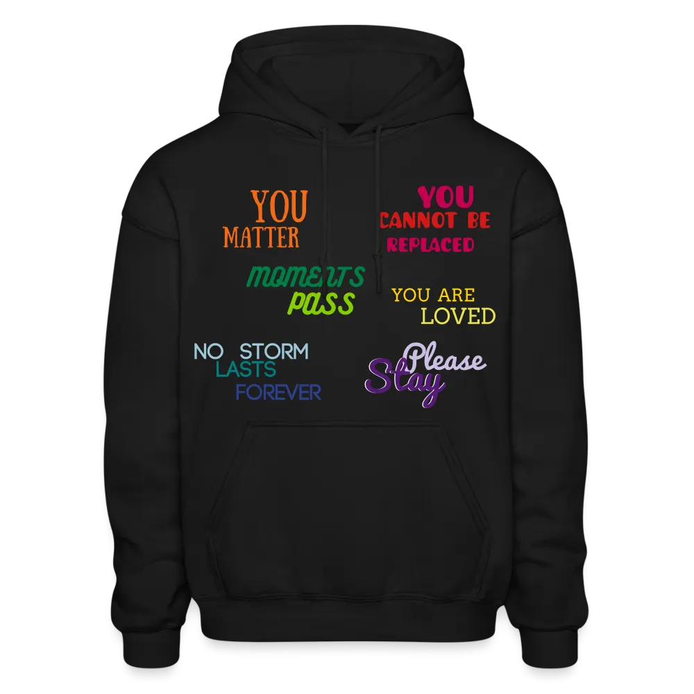 *SWEARY* Words Matter Adult Hoodie - Heart Cloud Logo