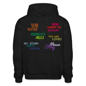 *SWEARY* Words Matter Adult Hoodie - Heart Cloud Logo