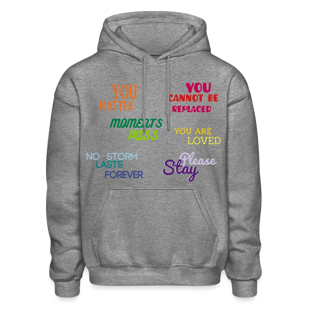 *SWEARY* Words Matter Adult Hoodie - Heart Cloud Logo
