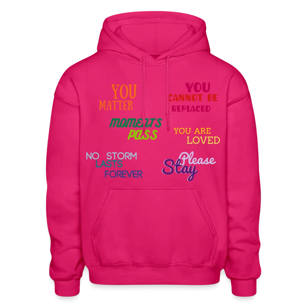 *SWEARY* Words Matter Adult Hoodie - Heart Cloud Logo