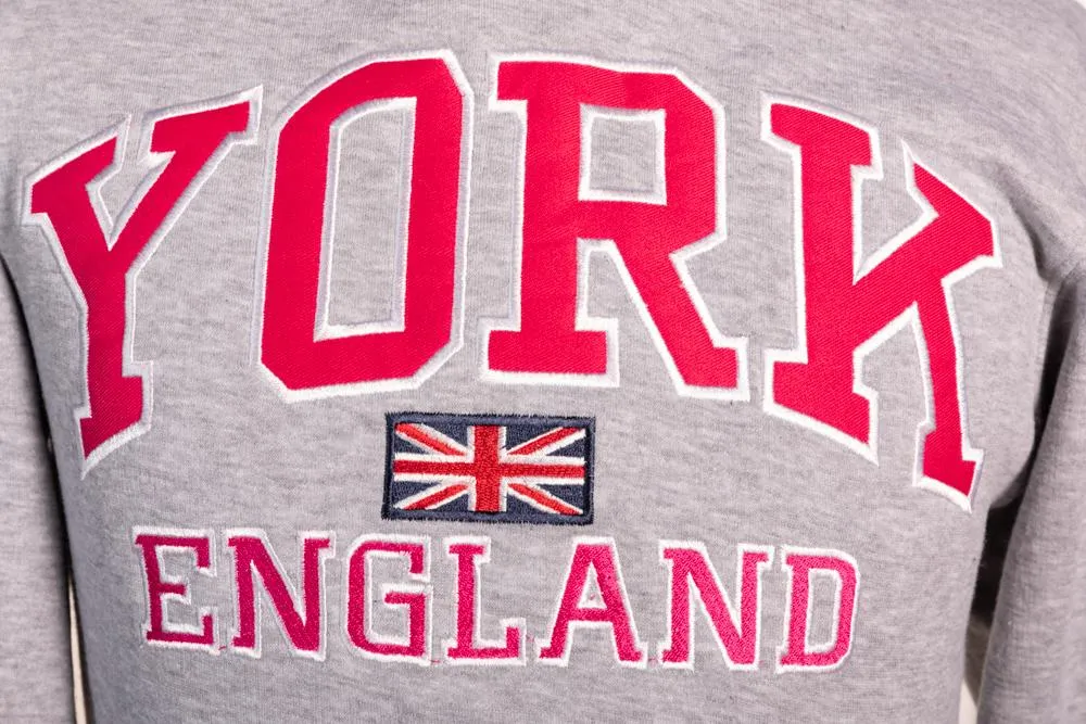 Sweatshirt York England Grey-Pink pullover Youth