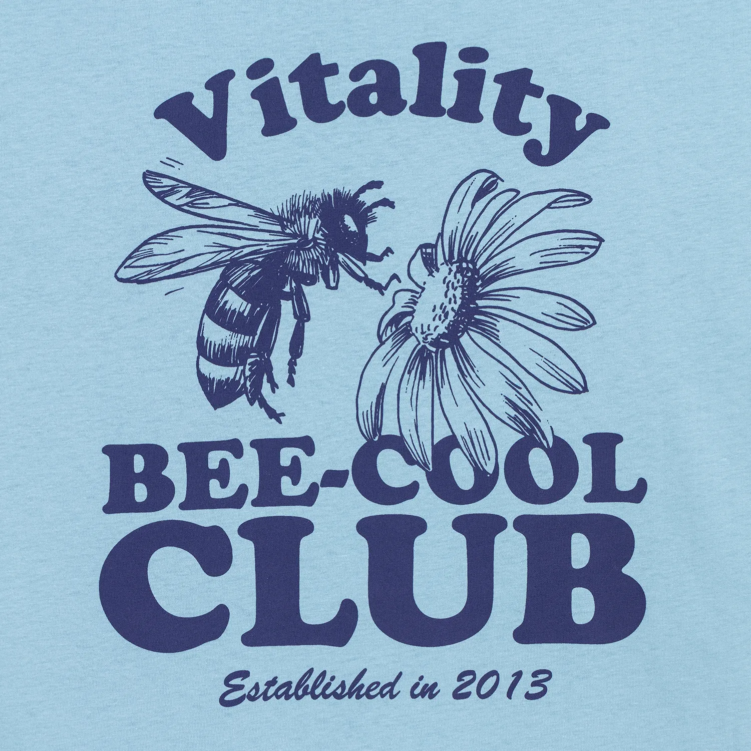 T-shirt Bleu Bee Cool Club