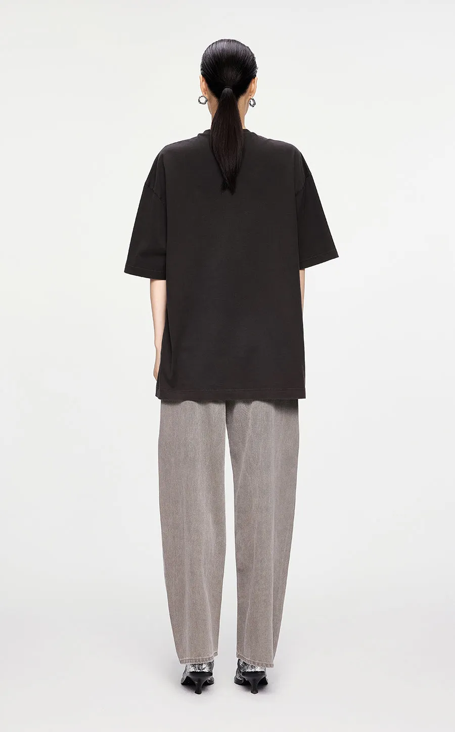 T-Shirt / JNBY Relaxed Miao-Inspired Cotton T-Shirt