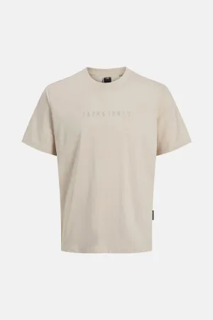 T-shirt (korte mouwen) Beige - CORE BY JACK & JONES
