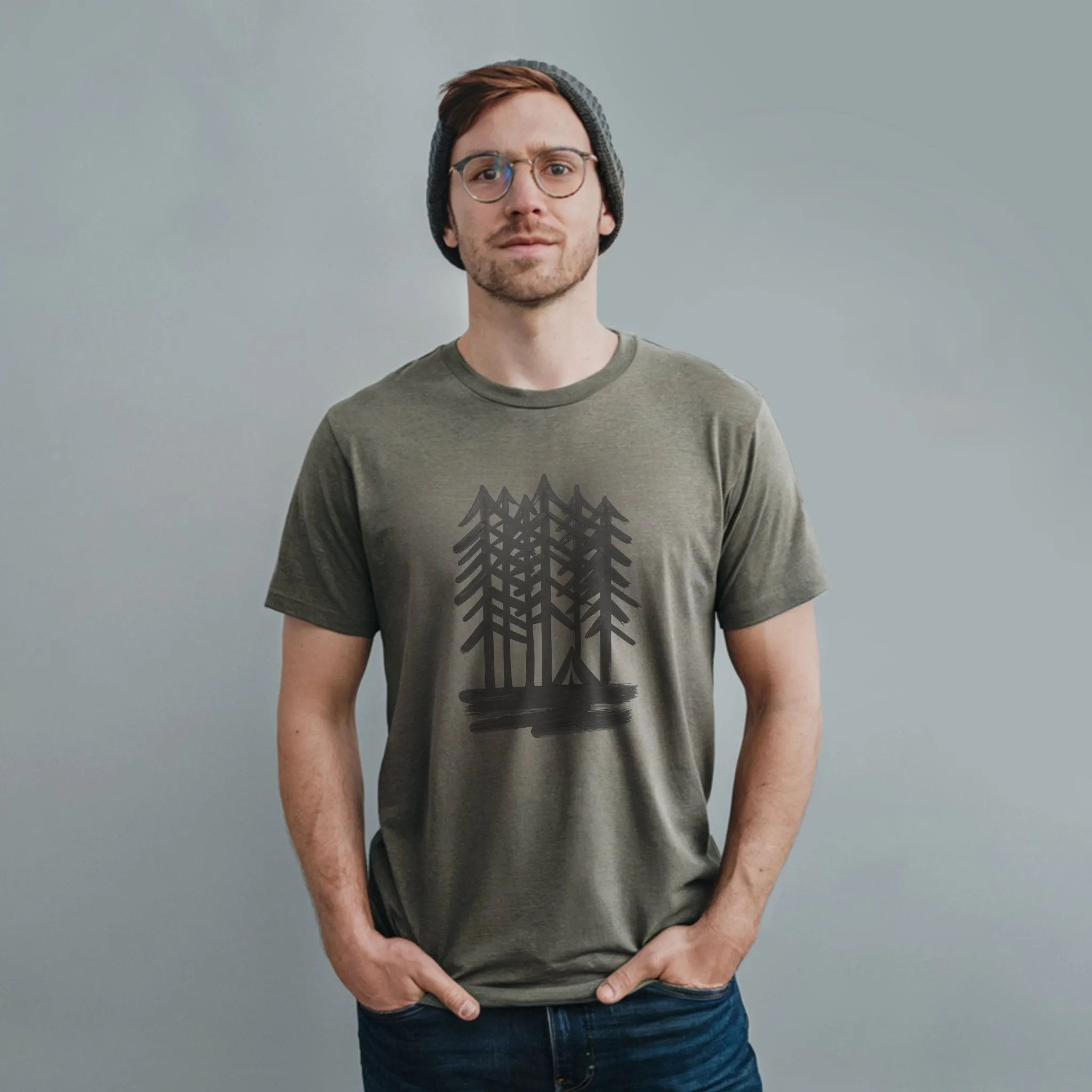 Tall Tree Painting T-Shirt