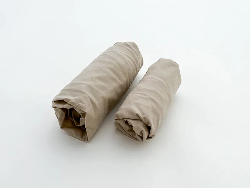 Tan Crib Fitted Sheet