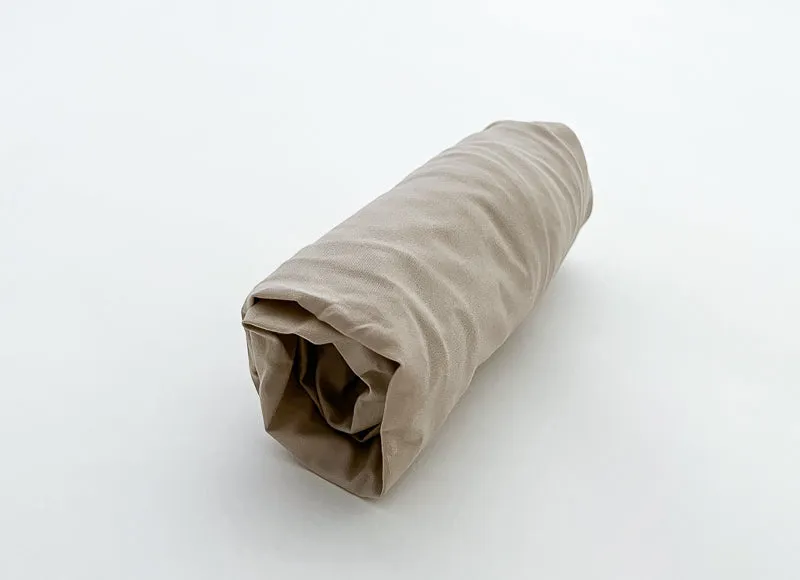 Tan Crib Fitted Sheet