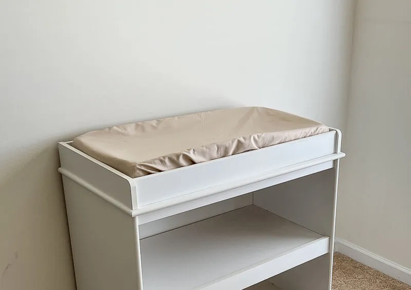 Tan Crib Fitted Sheet